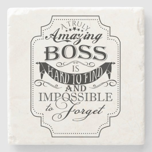 最も最高のなボスの感謝のギフトのコースター ストーンコースター (正面)