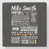 最も最高のなボスの感謝のギフトのコースター ストーンコースター (正面)