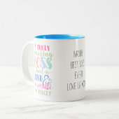 最も最高のなボス、ボスのマグ、ボスのギフト、退職 ツートーンマグカップ (正面左)