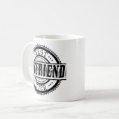 最も最高のなボーイフレンドのクラシックで白いマグ コーヒーマグカップ (正面左)
