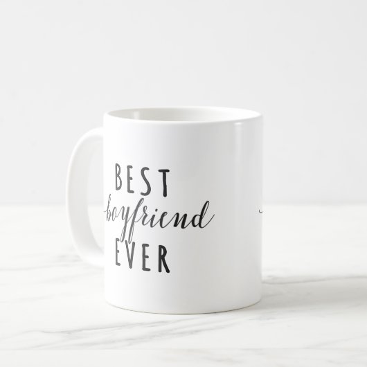 最も最高のなボーイフレンドのマグ、コーヒー・マグ コーヒーマグカップ (正面左)