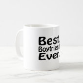 最も最高のなボーイフレンド コーヒーマグカップ (正面左)