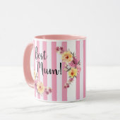 最も最高のなミイラのマグの花柄 マグカップ (正面左)