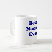 最も最高のな乳母 コーヒーマグカップ (正面左)