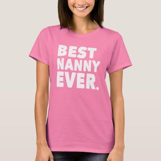 最も最高のな乳母。 (暗いワイシャツのために) Tシャツ (正面)