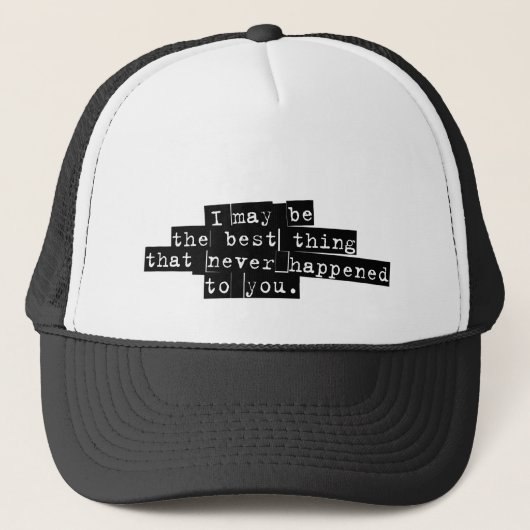 最も最高のな事は決しておおいません キャップ (正面)