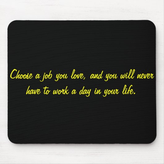 最も最高のな仕事 マウスパッド (正面)