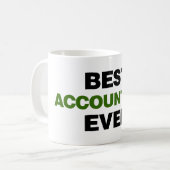 最も最高のな会計士 コーヒーマグカップ (正面左)