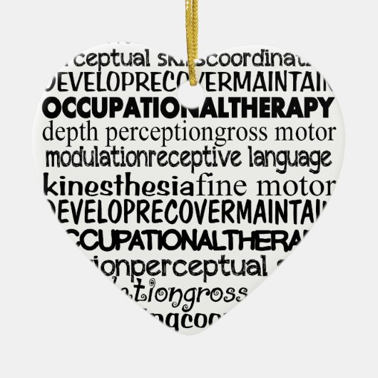 最も最高のな作業療法のギフト セラミックオーナメント (正面)