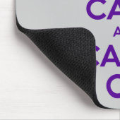 最も最高のな価格のKeep Calm and Carry Onの紫色 マウスパッド (コーナー)