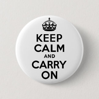 最も最高のな価格のKeep Calm and Carry Onの黒 缶バッジ