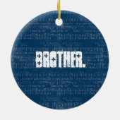 最も最高のな兄弟青い音楽はパターンZ01に注意します セラミックオーナメント (裏面)