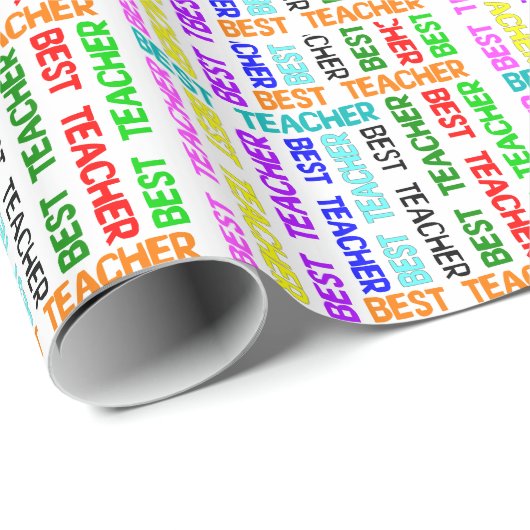 最も最高のな先生のギフトの包装紙 ラッピングペーパー (ロールコーナー)