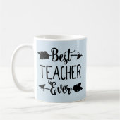 最も最高のな先生の黒の先生の矢の先生のマグ コーヒーマグカップ (左)