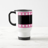 最も最高のな先生カスタムな色の水玉模様A01 トラベルマグ (左)