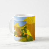 最も最高のな先生! コーヒーカップのマグのギフトのケシの花 コーヒーマグカップ (正面左)