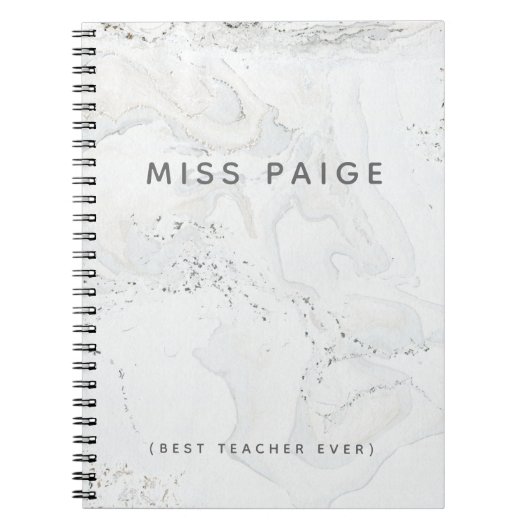 (最も最高のな先生) ノートブック (正面)