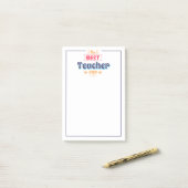 最も最高のな先生 ポストイット (デスク上)