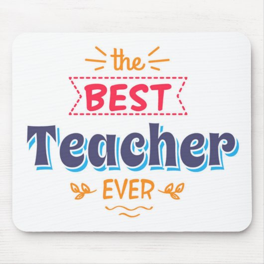 最も最高のな先生 マウスパッド (正面)