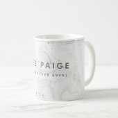 (最も最高のな先生)大理石 コーヒーマグカップ (正面右)