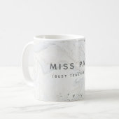 (最も最高のな先生)大理石 コーヒーマグカップ (正面左)