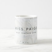 (最も最高のな先生)大理石 コーヒーマグカップ (中央)