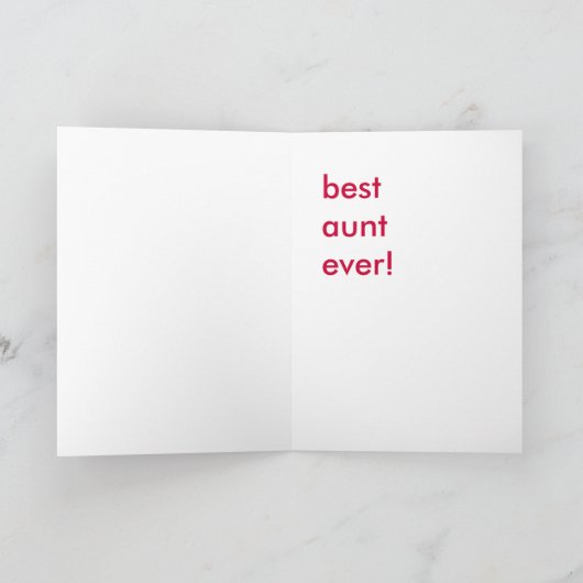 最も最高のな叔母さん カード (内部)