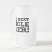 最も最高のな叔父さん フロストグラスビールジョッキ (正面左)