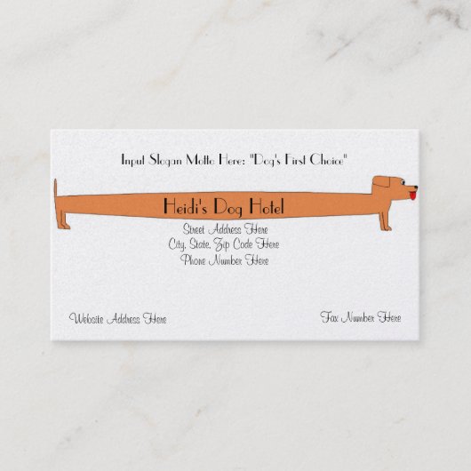 最も最高のな名刺-犬の関連ビジネス-犬 名刺 (正面)