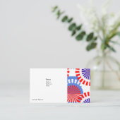 最も最高のな名刺-破損の証拠-愛国心が強い色 名刺 (スタンド正面)