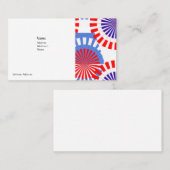 最も最高のな名刺-破損の証拠-愛国心が強い色 名刺 (正面/裏面)