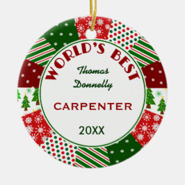 最も最高のな大工か職業 セラミックオーナメント