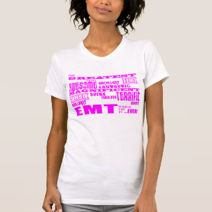 最も最高のな女の子EMTs: ピンクの最も素晴らしいEMT Tシャツ