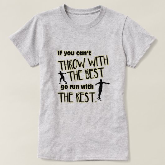 最も最高のな女性のワイシャツが付いている円盤投げ Tシャツ (デザイン正面)