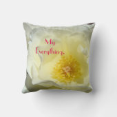 最も最高のな妻のギフトの枕バレンタインデーは上がりました クッション (裏面)