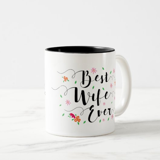 最も最高のな妻のマグ ツートーンマグカップ (正面右)