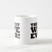 最も最高のな妻 コーヒーマグカップ (中央)