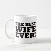 最も最高のな妻 コーヒーマグカップ (左)