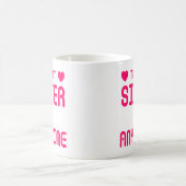 最も最高のな姉妹のいつでもおもしろいな姉妹の引用文 コーヒーマグカップ (中央)