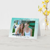 最も最高のな姉妹へのハッピーバースデーは個人化なります カード (黄色い花)