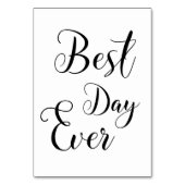 "最も最高のな日"のテーブルのシンボルや象徴 テーブルナンバー (正面)