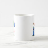 最も最高のな服及び気球のかわいいブタ: ハッピーバースデー コーヒーマグカップ (中央)