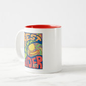 最も最高のな波ポスター ツートーンマグカップ (正面左)