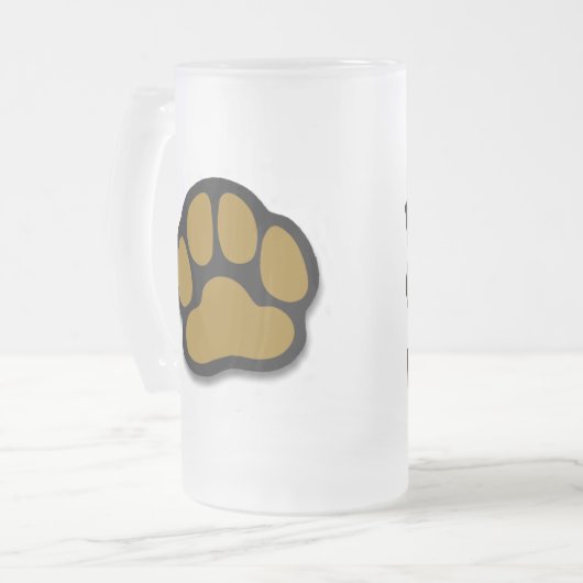 最も最高のな犬のお母さんのコップ及びマグ フロストグラスビールジョッキ (正面左)