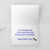 最も最高のな犬のパパ カード (内部)