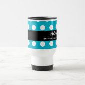 最も最高のな理学療法士の水の白い水玉模様V17A トラベルマグ (中央)