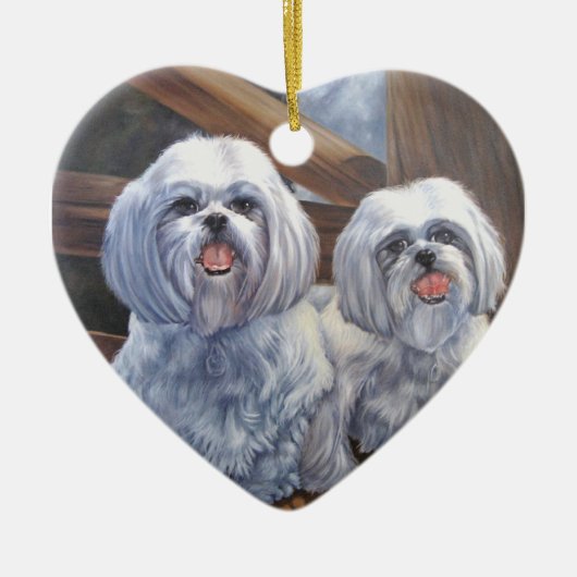 最も最高のな相棒のオーナメント セラミックオーナメント (正面)