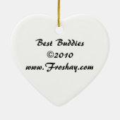 最も最高のな相棒のオーナメント セラミックオーナメント (裏面)