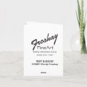 最も最高のな相棒Notecard カード (裏面)