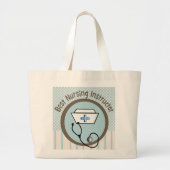 最も最高のな看護のインストラクターのトートバック ラージトートバッグ (正面)